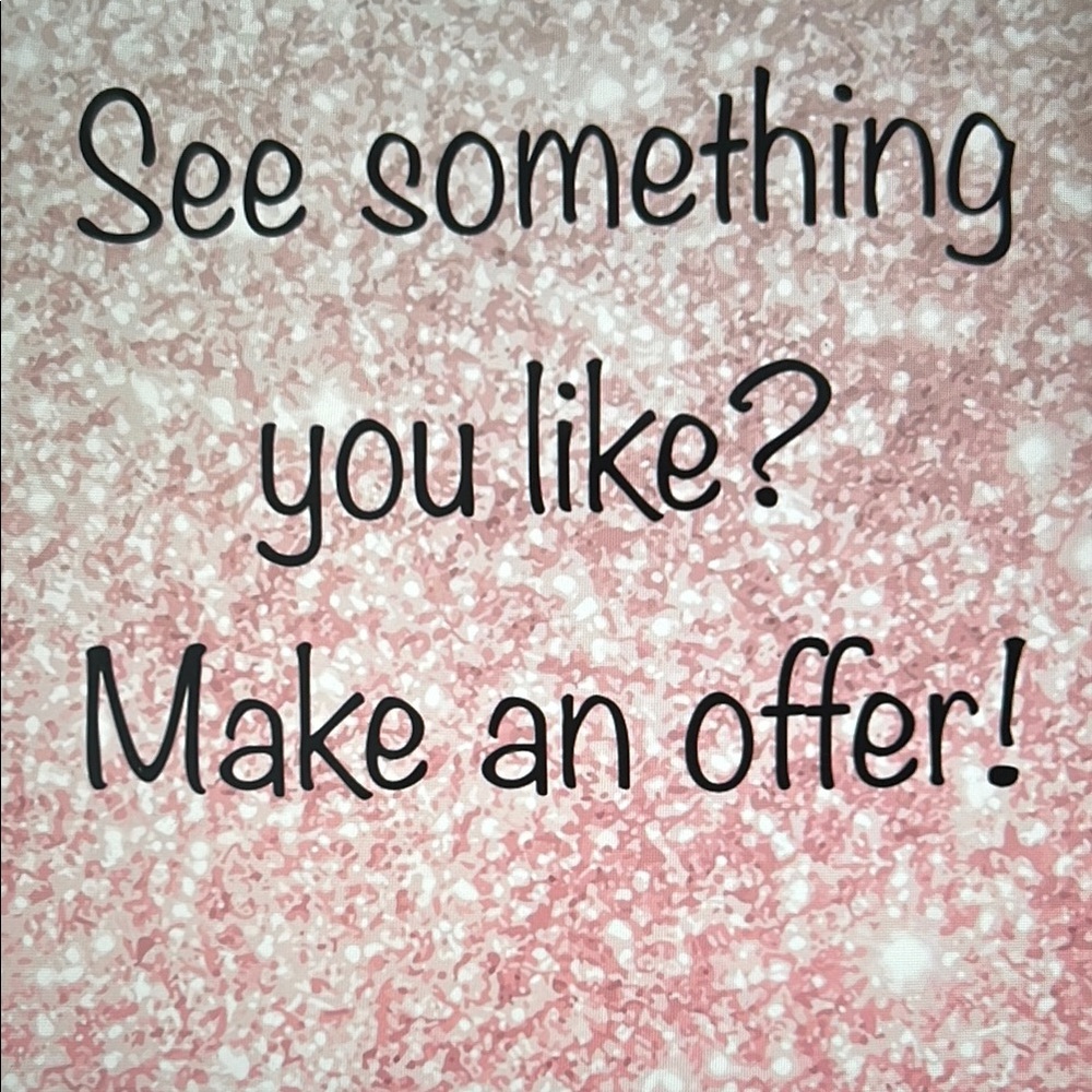 Reasonable offers accepted